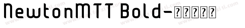 NewtonMTT Bold字体转换